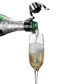 Champagne bottle stopper »Casco«, chrome-plated