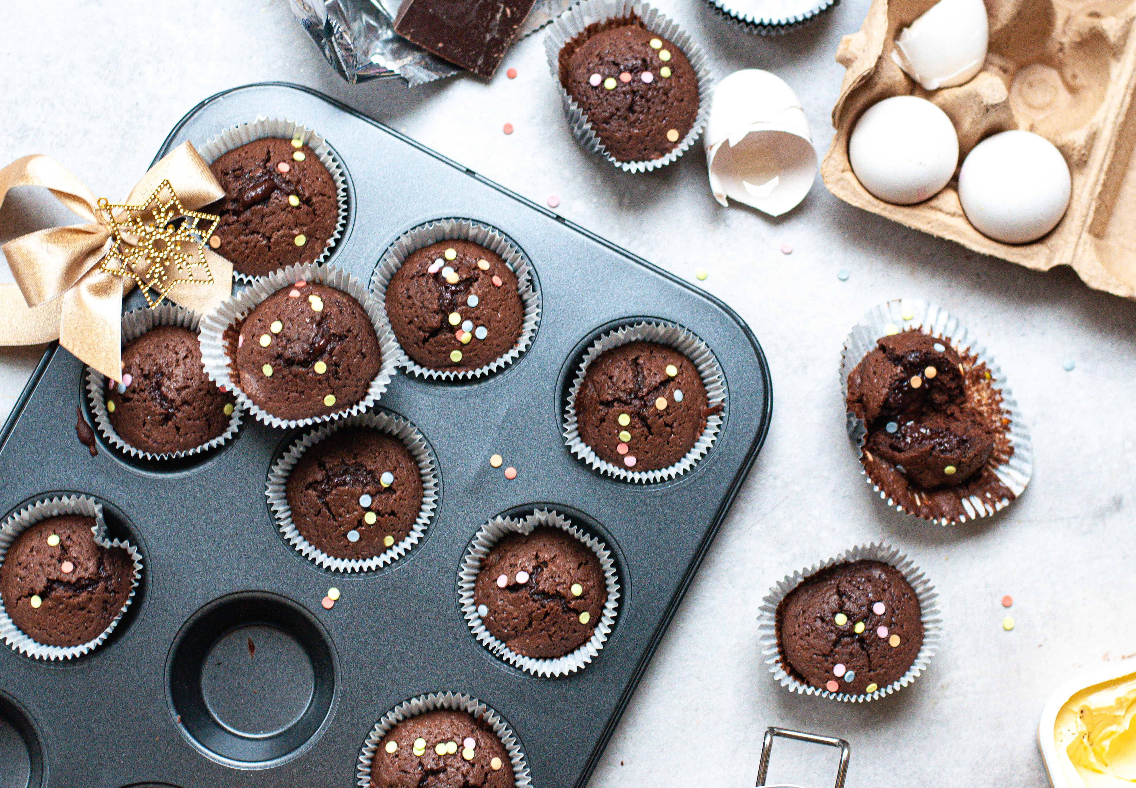 Rezept: Brownie-Muffins