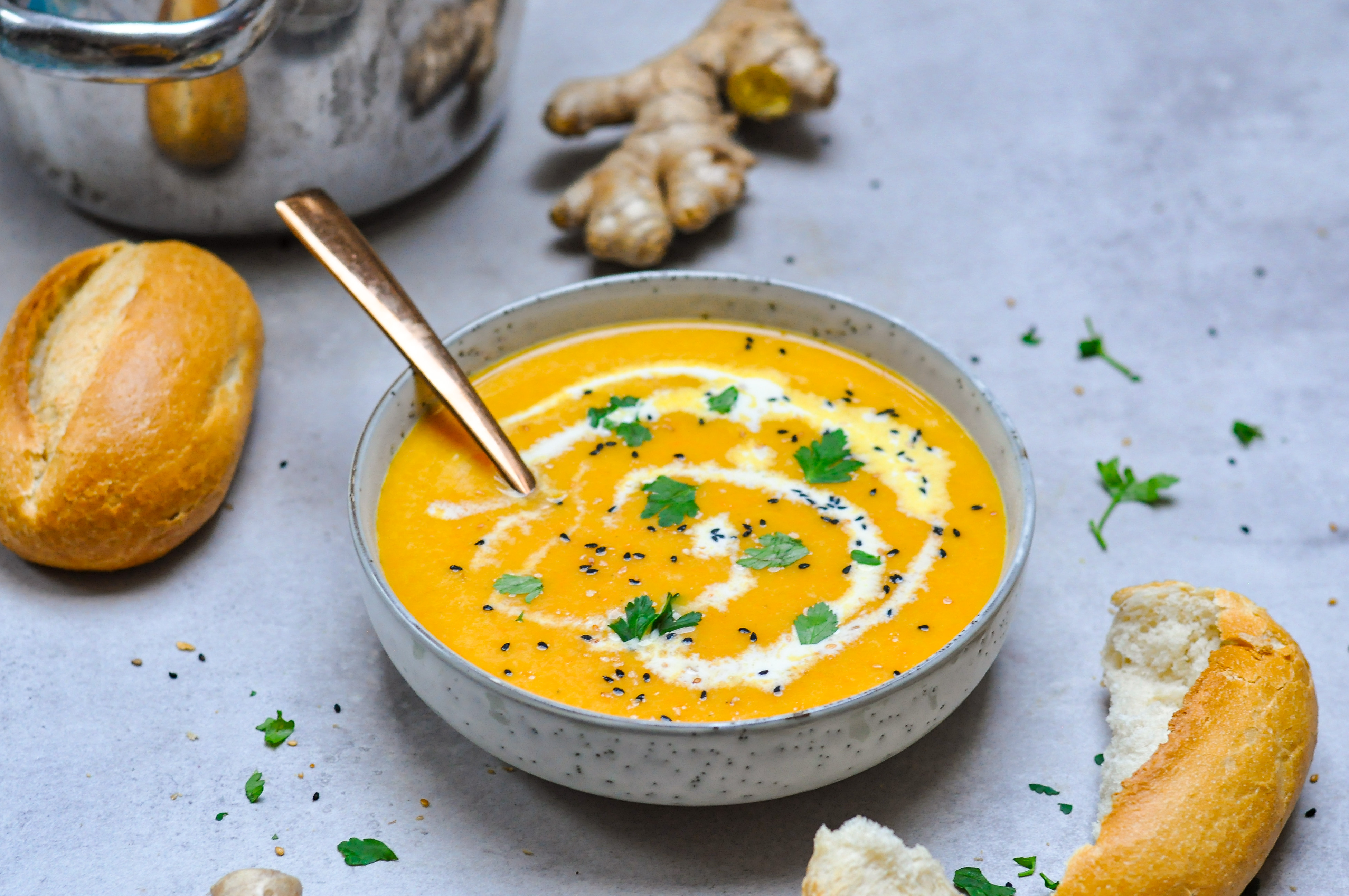 Rezept: Karotten-Ingwer-Suppe