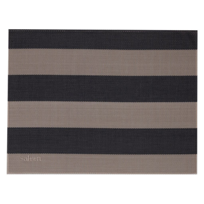 Set de table »Stripes«, 42 x 32 cm, beige/noir