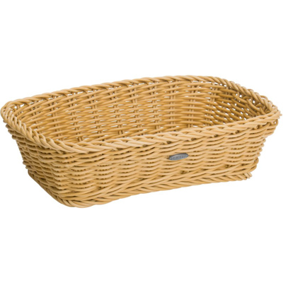 Basket rectangular, 31 x 21 x 9 cm, light beige