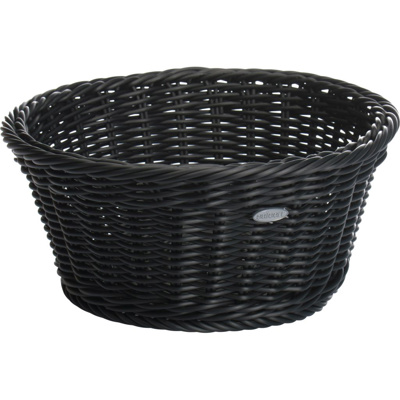 Basket round, Ø 25 x 11,5 cm, black