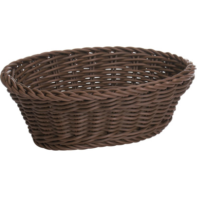 Basket oval, 25 x 17 x 8,5 cm,  brown