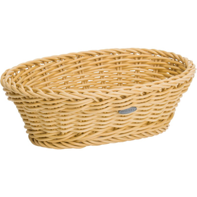Basket oval, 25 x 17 x 8,5 cm, light beige