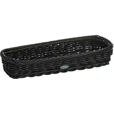 Cutlery basket, 28 x 11 x 5 cm, black