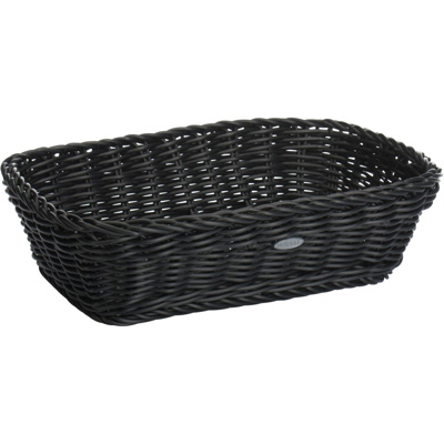 Basket rectangular, 31 x 21 x 9 cm, black