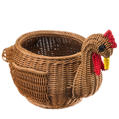 Decoration basket hen »Berta«, 36 x 23 x 27 cm, beige