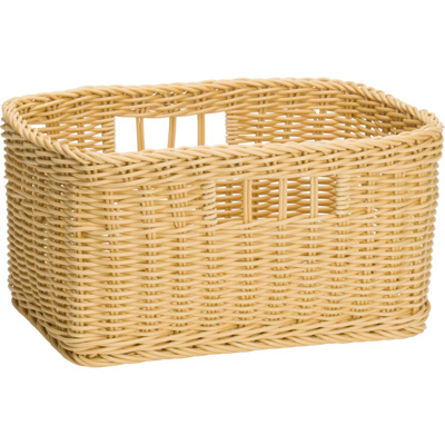 Basket for shelves, 32 x 23 x 16,5 cm, light beige