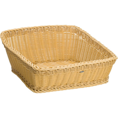 Presentation basket, 52 x 50 x 14/24 cm, light beige