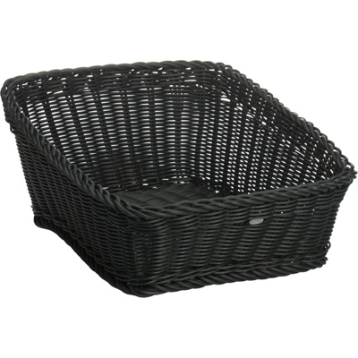 Presentation basket, 42 x 50 x 14/24 cm, black