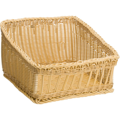 Presentation basket, 40 x 50 x 16/27 cm, light beige