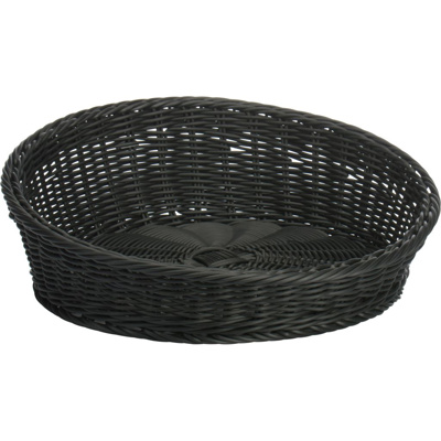 Round bowl, Ø  31/37 x 6/12 cm, black