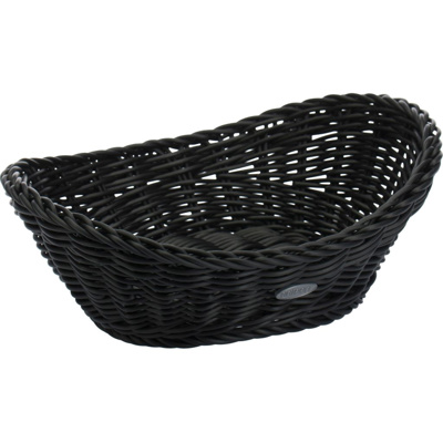Basket »Coolorista« oval, 23,5 x 18 x 6/8 cm, black