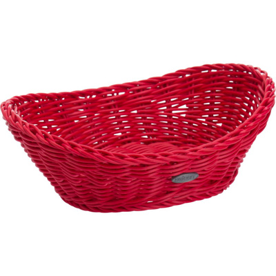 Basket »Coolorista« oval, 23,5 x 18 x 6/8 cm, ruby red