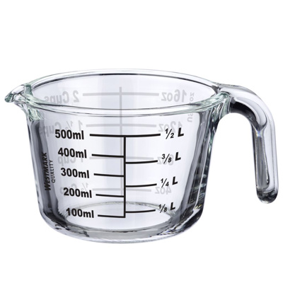 Jarra de medición, vidrio de borosilicato, 0,5 l