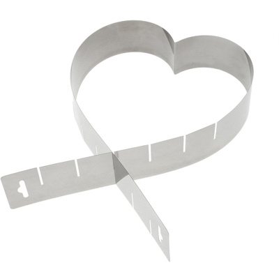 Heart-shaped baking frame