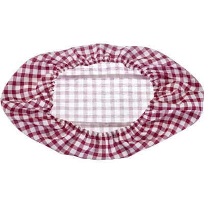 Cover for baskets, oval large, chequered