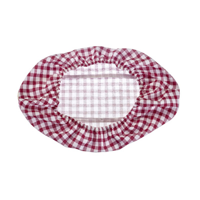 Cover for baskets, oval small, chequered