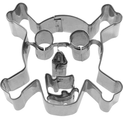 Cookie cutter »Skull 2D«, 7 cm