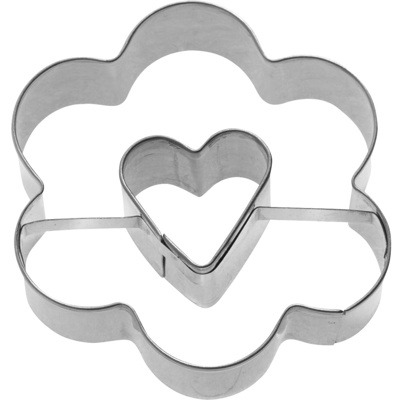 Molde »Roseta con Corazón«, 6,5 cm