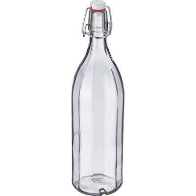 Bügelverschlussflasche mehrkant, 1 l
