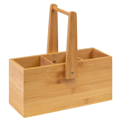 Rustic Condiment Holder Bread Basket Wooden Tray Cutlery Tray Sauce Holder 