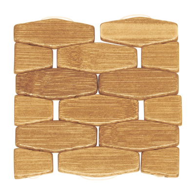 4 Bamboo coasters »Trapez«, 10 x 10 cm, EAN 4004094701375