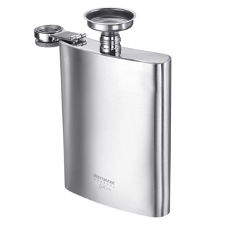 Hip flask with funnel, 236 ml »Delano«