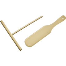 Crêpes spatula + batter spreader, set 2-pcs »Woody«