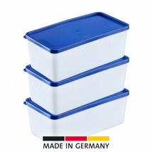 3 Deep freezing containers »Trio«, 1,5 l