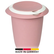 Mixing bowl with two piece lid, 1 l, pink/white