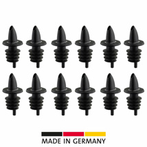 12 Ausgießer »Jet-Pour«, schwarz