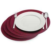 4 Placemats »Cozy« red