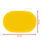 Placemat »Fun« oval, 45,5 x 29 cm, yellow