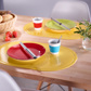 Set de table »Fun« ovale, 45,5 x 29 cm, jaune