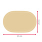 Tischset »Fun« oval, 45,5 x 29 cm, beige