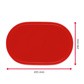 Mantel »Fun« oval, 45,5 x 29 cm, rojo