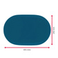 Set de table »Fun« ovale, 45,5 x 29 cm, bleu foncé