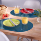 Set de table »Fun« ovale, 45,5 x 29 cm, bleu foncé