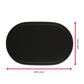 Mantel »Fun« oval, 45,5 x 29 cm, negro