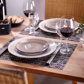 Placemat »Elegance«, 42 x 32 cm, anthracite/silver