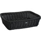 Rectangular flat basket, 37 x 30 x 9 cm, black