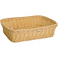 Rectangular flat basket, 37 x 30 x 9 cm, light beige