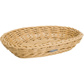 Oval basket, 21 x 15 x 3,5 cm, light beige