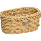Oval basket, 14 x 7,5 x 6,5 cm, light beige