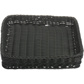 Woven tray, 40 x 30 x 5 cm, black