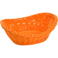 Basket »Coolorista« oval, 23,5 x 18 x 6/8 cm, orange