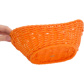 Basket »Coolorista« oval, 23,5 x 18 x 6/8 cm, orange