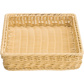 Basket rectangular, 40 x 30 x 7 cm, with metal frame, light
