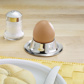 4 Egg cups, round, stainless steel